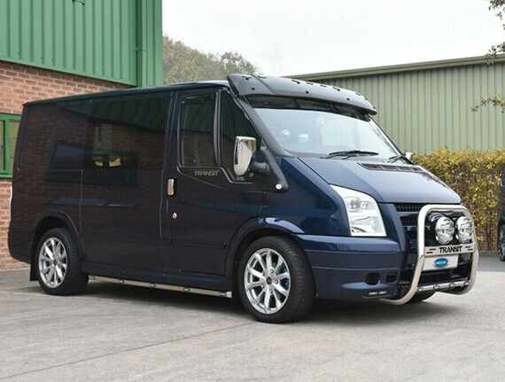 Козырек над лобовым стеклом Omsa (плексиглас) Ford Transit 2003-2014 Козырек над лобовым стеклом Omsa (плексиглас) Ford Transit 2003-2014